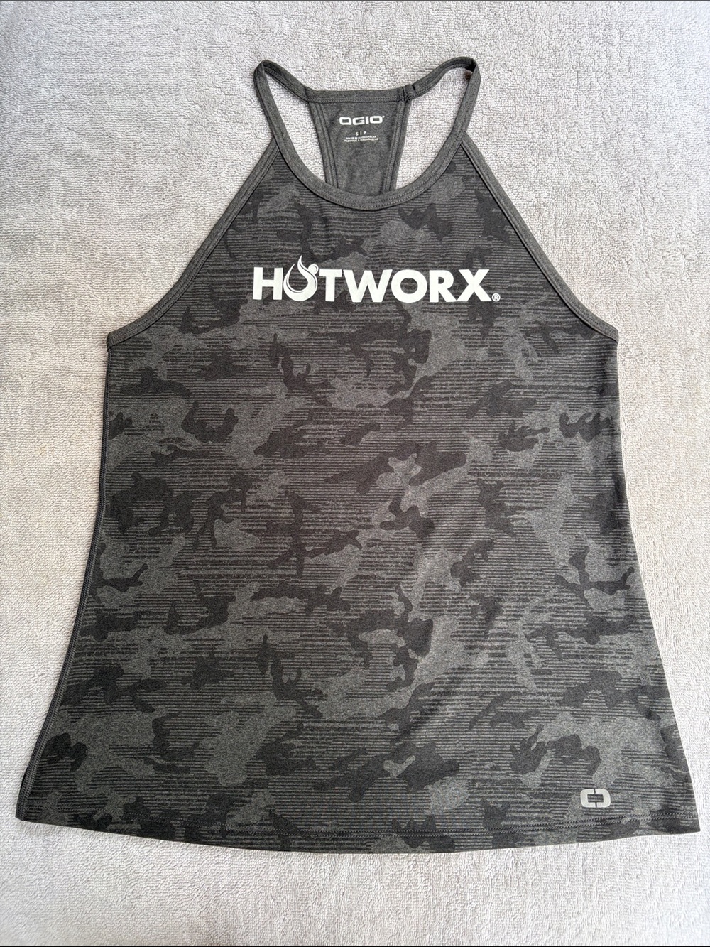 NWOT HOTWORX OGIO Gray Camo Racerback Tank
